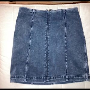 Free People Modern Femme Denim Mini Skirt